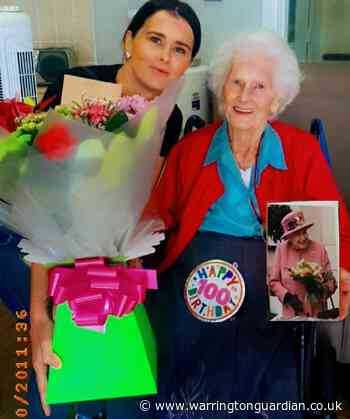 Marjorie celebrates 100th birthday at Westy Hall Care Home