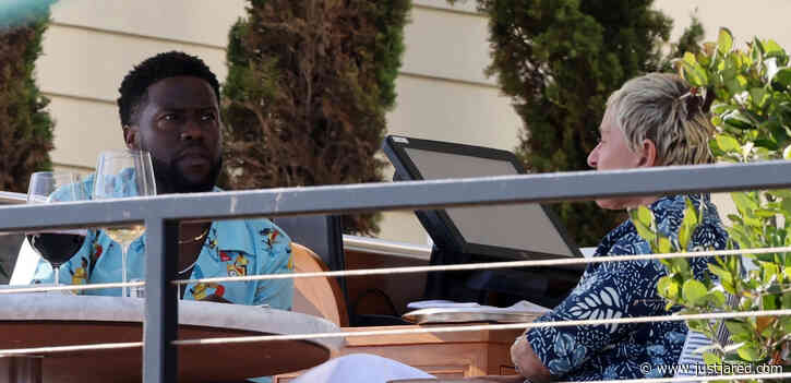 Ellen DeGeneres & Kevin Hart Meet Up for Lunch in Santa Monica