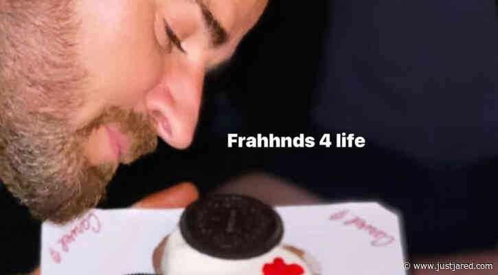 Justin Theroux Had a 'Cookie Puss Cake' for His Birthday!