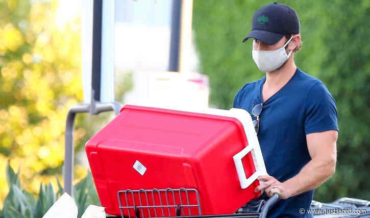 Chace Crawford Stocks Up on Groceries & a Cooler