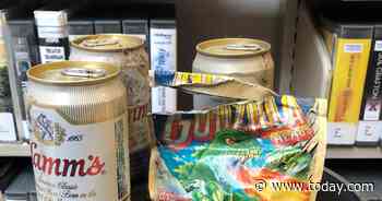 Hidden stash of beer and gum from the '80s found behind shelves at local library