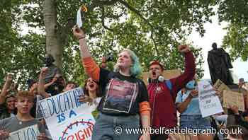 Hundreds of A-level students protest over results downgrades