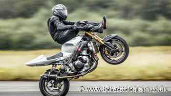 Motorcyclist sets 109mph handlebar wheelie record