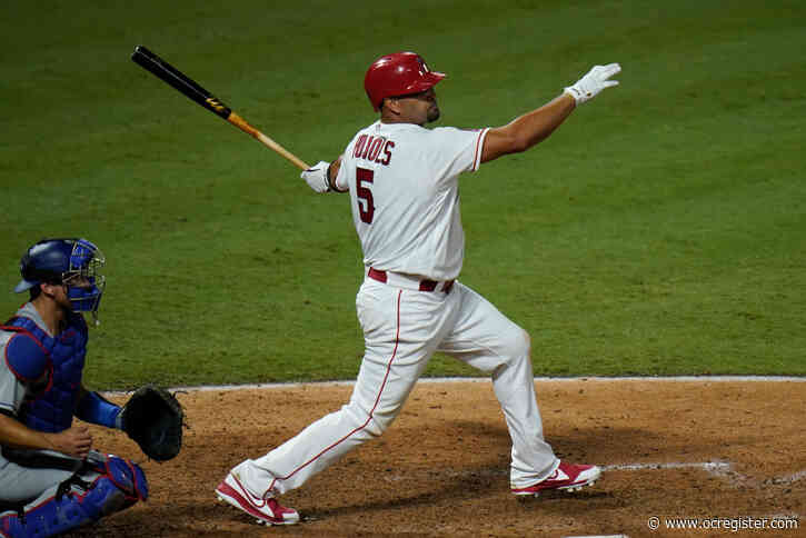 Slumping Albert Pujols out of Angels lineup for second straight day