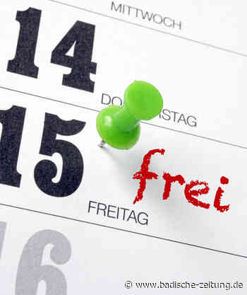 Der fünfte Tag ist immer frei - Wirtschaft - Badische Zeitung