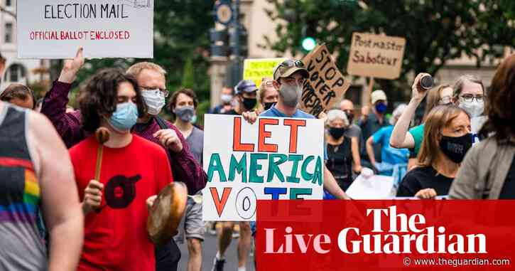 Sanders: Trump's effort to hinder mail-in voting 'a crisis for US democracy' – as it happened