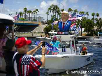 Trump supporters rallied on the water in Florida to break the Guinness World Record for the largest boat parade