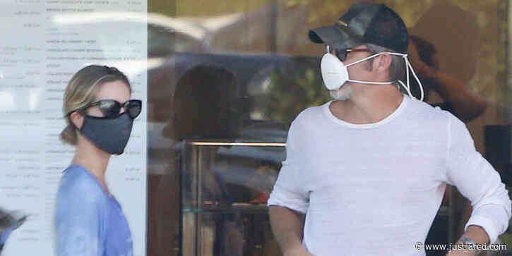 Chris Pine & Girlfriend Annabelle Wallis Make a Coffee Run in Masks