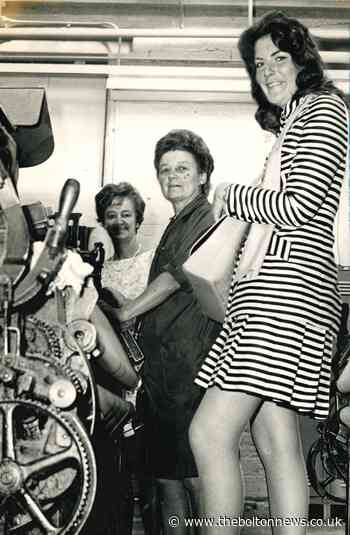 Beauty queen from Down Under visited Tootal's Bolton mill
