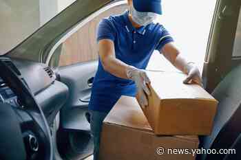 Be polite and be safe when delivery workers or repair people come to your home without a mask