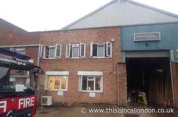 Crews fight blaze on Hanwell industrial estate