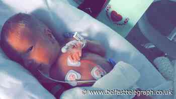 Premature baby born in lockdown helps father propose to long-term partner