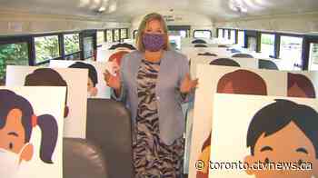 NDP use school bus to highlight concerns with Ford government's back-to-school plan