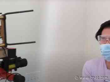 YouTuber builds device that shoots masks right onto people's faces     - CNET