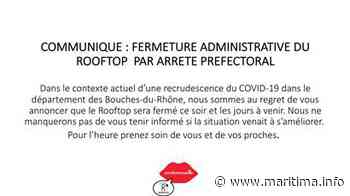 Marseille - Coronavirus - Marseille : Le R2 Rooftop fermé par arrêté préfectoral - Maritima.info