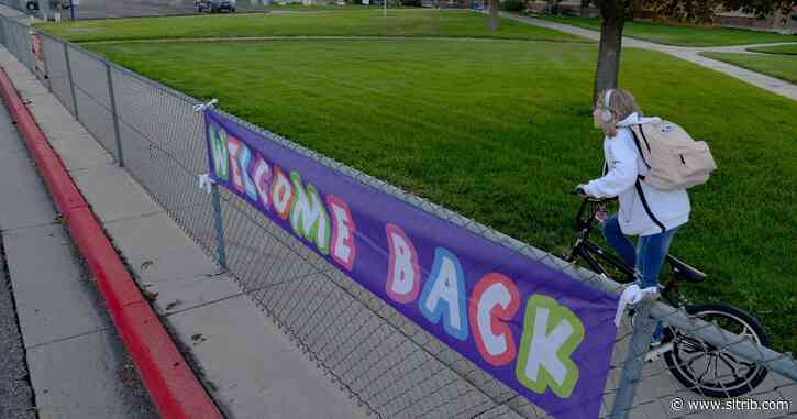 The first schools have opened in Salt Lake County. This is what it looked like for elementary students.