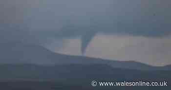 Storm chaser captures menacing funnel cloud over the Brecon Beacons - Wales Online