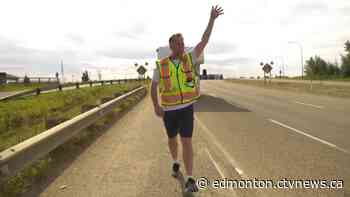 'It's been an exciting day': Edmonton man completes 330 km fundraising walk - CTV News Edmonton