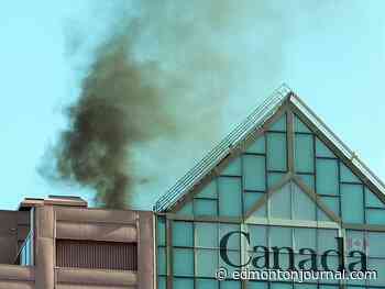 Smoke plumes atop Canada Place caused by backup generator - Edmonton Journal