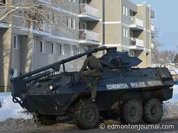 ‘For public and officer safety’: Edmonton city police mum on possibility of third armoured vehicle - Edmonton Journal