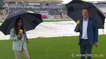 England v Pakistan: Isa Guha and Phil Tufnell inspect the Ageas Bowl outfield