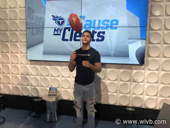 Lockport cleat and sneaker artist designing for NFL and NBA players