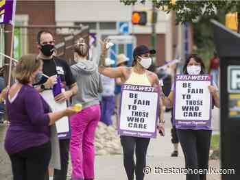 Health workers' union protests in Saskatoon - Saskatoon StarPhoenix