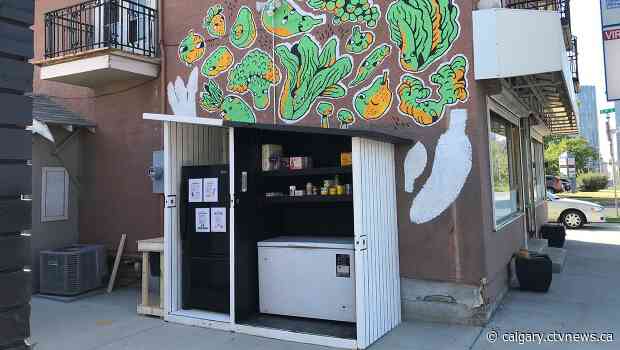 'Neighbour-to-Neighbour' community fridge launched in Calgary