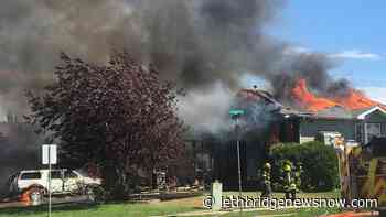 Firefighters tackle blaze that hit homes, vehicle - Lethbridge News Now