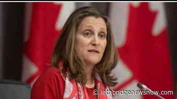 Chrystia Freeland to replace Bill Morneau as federal finance minister - Lethbridge News Now