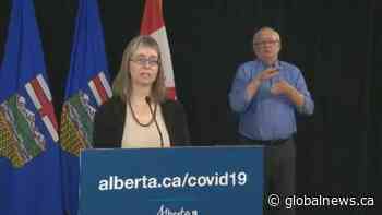 Coronavirus: Alberta’s top doctor says 74 cases this weekend ‘erroneously reported’