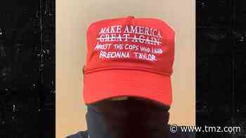 LeBron James Wears Fake MAGA Hat Supporting Breonna Taylor Before Playoff Game