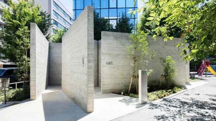 Concrete Tokyo toilet by Wonderwall references primitive Japanese huts