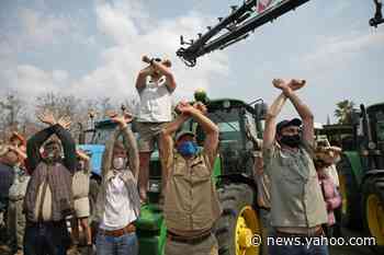 South African farmers protest attacks