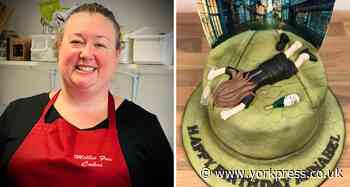 'Drunk on streets of York' cake made by Trader of the Week
