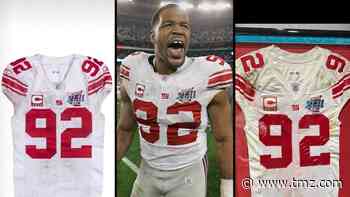Two Michael Strahan Super Bowl 42 Jerseys Surface, War Raging Over Which Is Fake