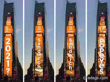 Popeyes celebrates one year of the chicken sandwich by counting down to end of 2020