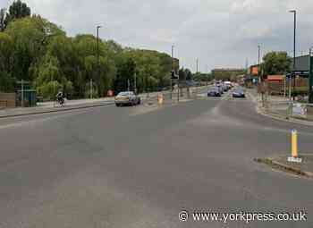 Foss Islands Road in York partially blocked due to accident
