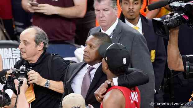 New video shows altercation between Raptors president Masai Ujiri and security guard