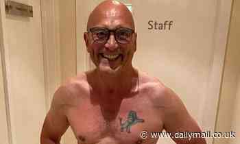 Gregg Wallace shows off his 'almost six pack' with a shirtless snap