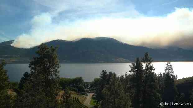 Okanagan fire grows to 1,400 hectares; thousands of homes on evacuation alert or order