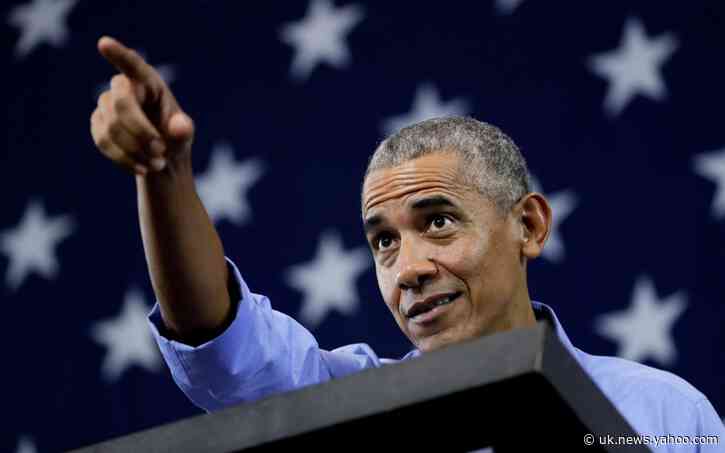 Barack Obama attacks Donald Trump at Democratic convention for 'using power of office to help himself and friends'