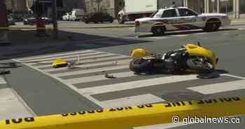 Motorcyclist suffers life-altering injuries in downtown Toronto crash - Global News
