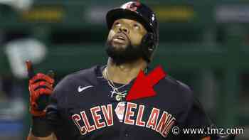 Cleveland's Carlos Santana Wears Banned 'Chief Wahoo' Gear During Game
