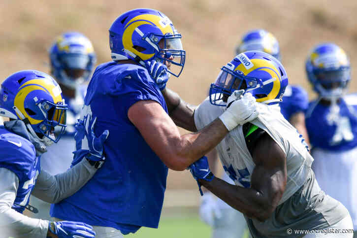 Rams players clearly don’t want to wear virus-blocking face shields