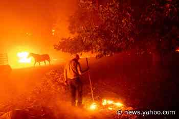 Thousands of homes threatened by massive California wildfires; more than 50,000 flee