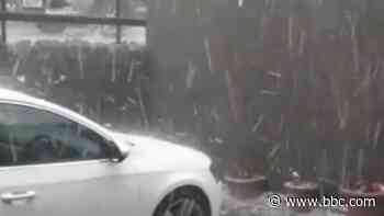 Power cuts and flash flooding after thunder - BBC News