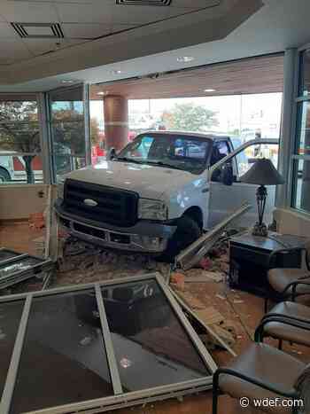 Pickup crashes into lobby of medical office - WDEF News 12
