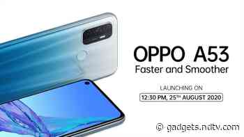 Oppo A53 2020 Set to Launch in India on August 25, to Be Priced Under Rs. 15,000