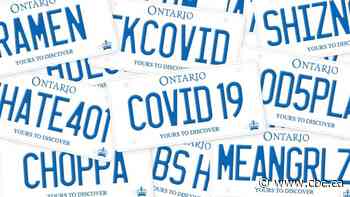 COVID, IHATE401 on list of licence plates Ontario doesn't want on the road